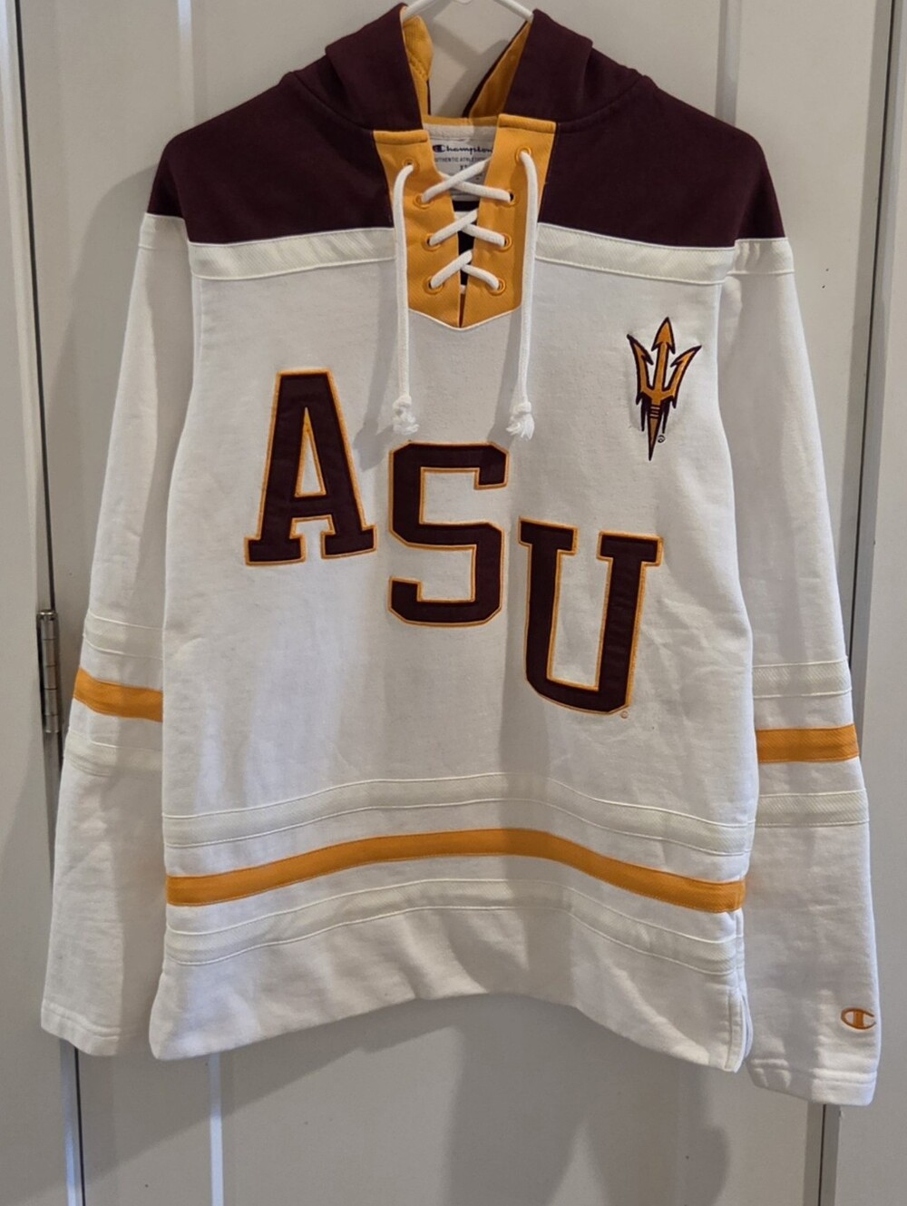 Champion Arizona State University Sun Devils Hoodie Hockey Sweatshirt - Size XS